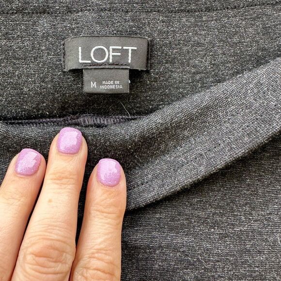 LOFT Grey NWOT Leggings - Picture 3 of 6